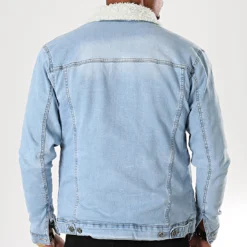 Veste Jean A Col Mouton 5000 Bleu Wash de Black Needle -Black Needle Soldes black needle 196385 BN 5000 BLEUCLAIRE 20190913T152932 05