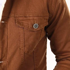 Veste Jean Super Slim Fit Col Mouton 5003 Marron Ecru de Black Needle 9 Veste Jean Super Slim Fit Col Mouton 5003 Marron Ecru de Black Needle -Black Needle Soldes black needle 196386 BN 5003 TABAL 20190913T153304 03