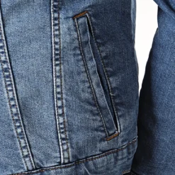 Veste Jean A Col Mouton 5001 Bleu Denim de Black Needle -Black Needle Soldes black needle 196415 5001 1 20190912T164054 04