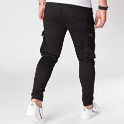 Pantalon Cargo 3015 Noir de Black Needle 12 Pantalon Cargo 3015 Noir de Black Needle -Black Needle Soldes black needle 217742 3015 1 SIYAH 20200511T175315 04