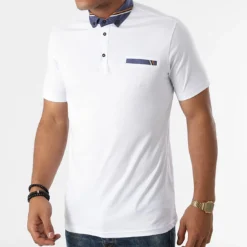 Polo Manches Courtes 5011 Blanc de Black Needle