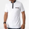 Polo Manches Courtes 5007 Blanc de Black Needle