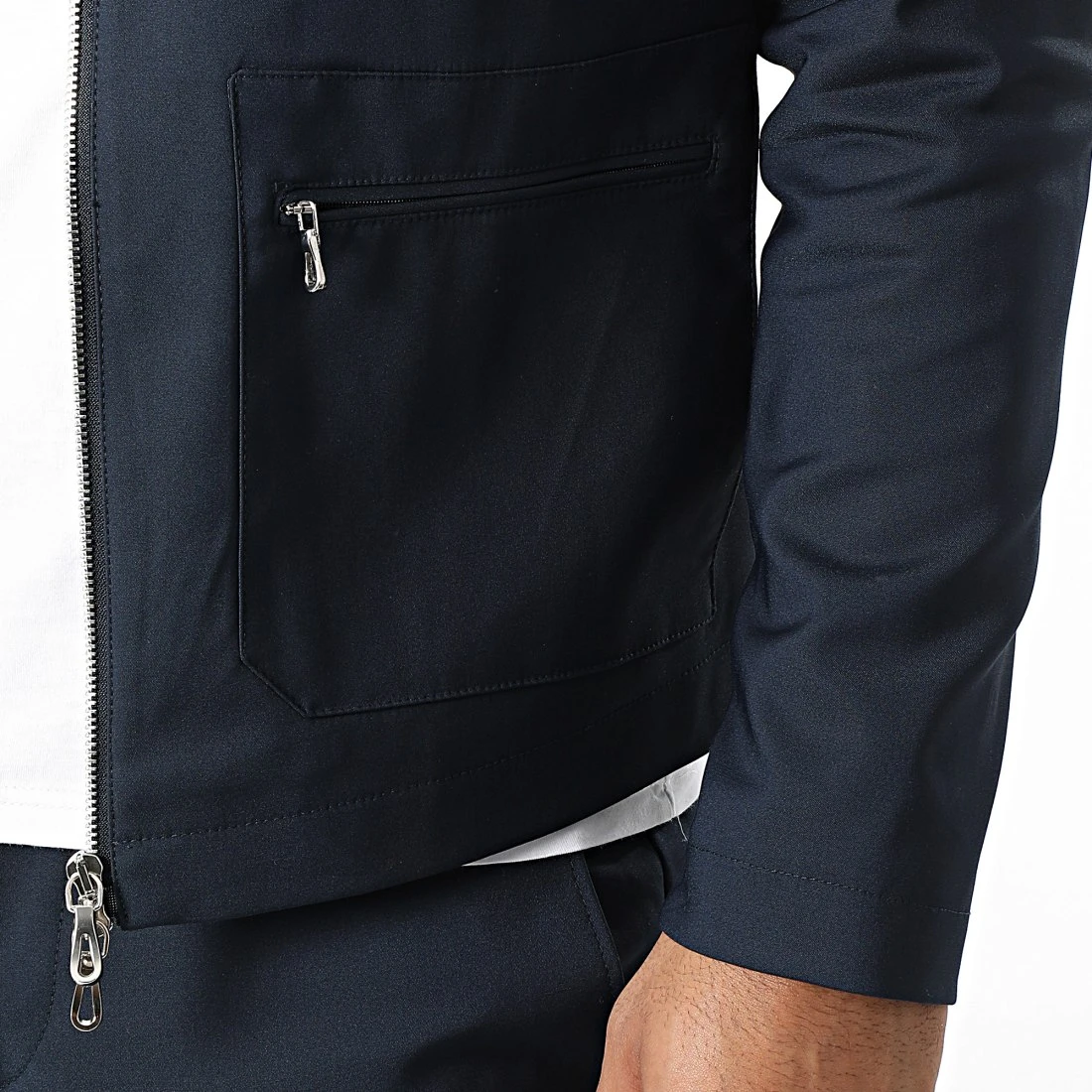 Ensemble Pantalon Veste ZY1106 Bleu Marine Foncé de Black Needle 5 Ensemble Pantalon Veste ZY1106 Bleu Marine Foncé de Black Needle – Image 3