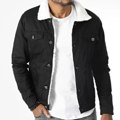 Veste Jean Col Mouton 7004 Noir de Black Needle 8 Veste Jean Col Mouton 7004 Noir de Black Needle -Black Needle Soldes black needle 286127 BN 7004 NOIR 20210930T161459 03