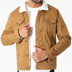 Veste Jean Col Mouton 7004 Camel de Black Needle