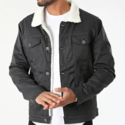 Veste Jean Col Mouton 7004 Gris Anthracite de Black Needle -Black Needle Soldes black needle 289920 BN 7004 ANTHARASITE 20211028T161657 03