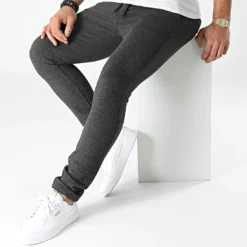 Pantalon 9001 Gris Chiné de Black Needle -Black Needle Soldes black needle 294948 PNT 9001 GREY 20211210T145323 03