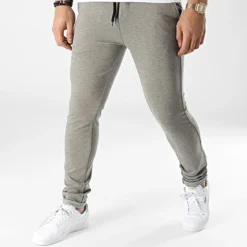 Pantalon 9001 Gris Clair Chiné de Black Needle