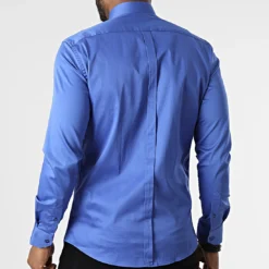 Chemise Manches Longues 4001 Bleu de Black Needle -Black Needle Soldes black needle 296239 Y 4001 BLUE 20220106T161321 04