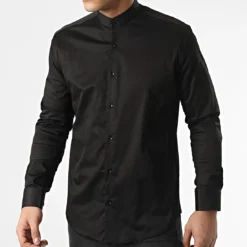 Chemise Manches Longues 3543 Noir de Black Needle