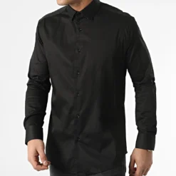 Chemise Manches Longues 4001 Noir de Black Needle
