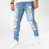 Jean Slim DH-5000 Bleu Denim de Black Needle -Black Needle Soldes black needle 300779 DH 5000 BLUE 20220202T153003 01