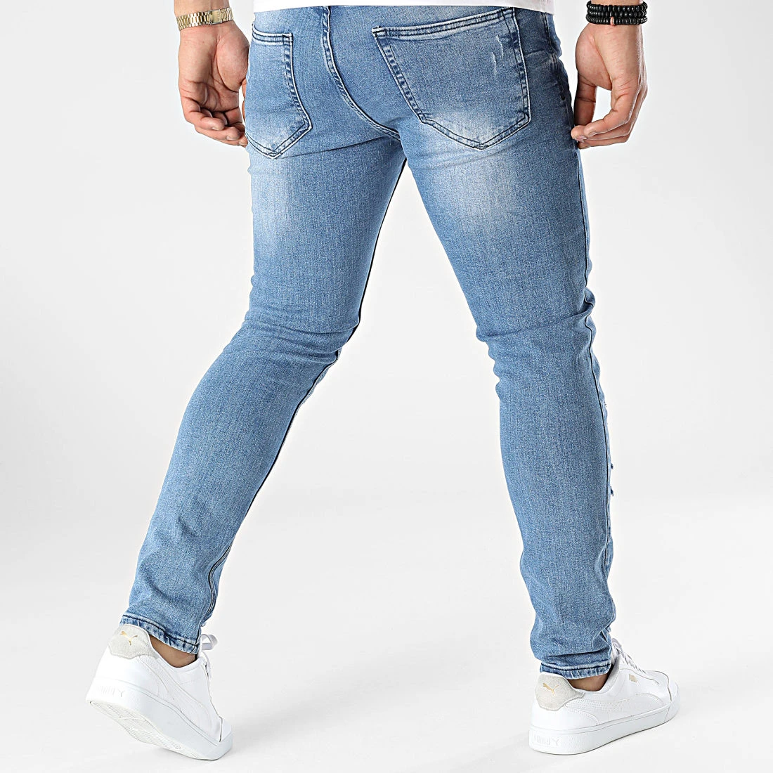 Jean Slim DH-5000 Bleu Denim de Black Needle 6 Jean Slim DH-5000 Bleu Denim de Black Needle – Image 4