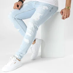 Jean Skinny DHZ-3039 Bleu Wash de Black Needle -Black Needle Soldes black needle 300814 DHZ 3039 54 20220202T155417 03