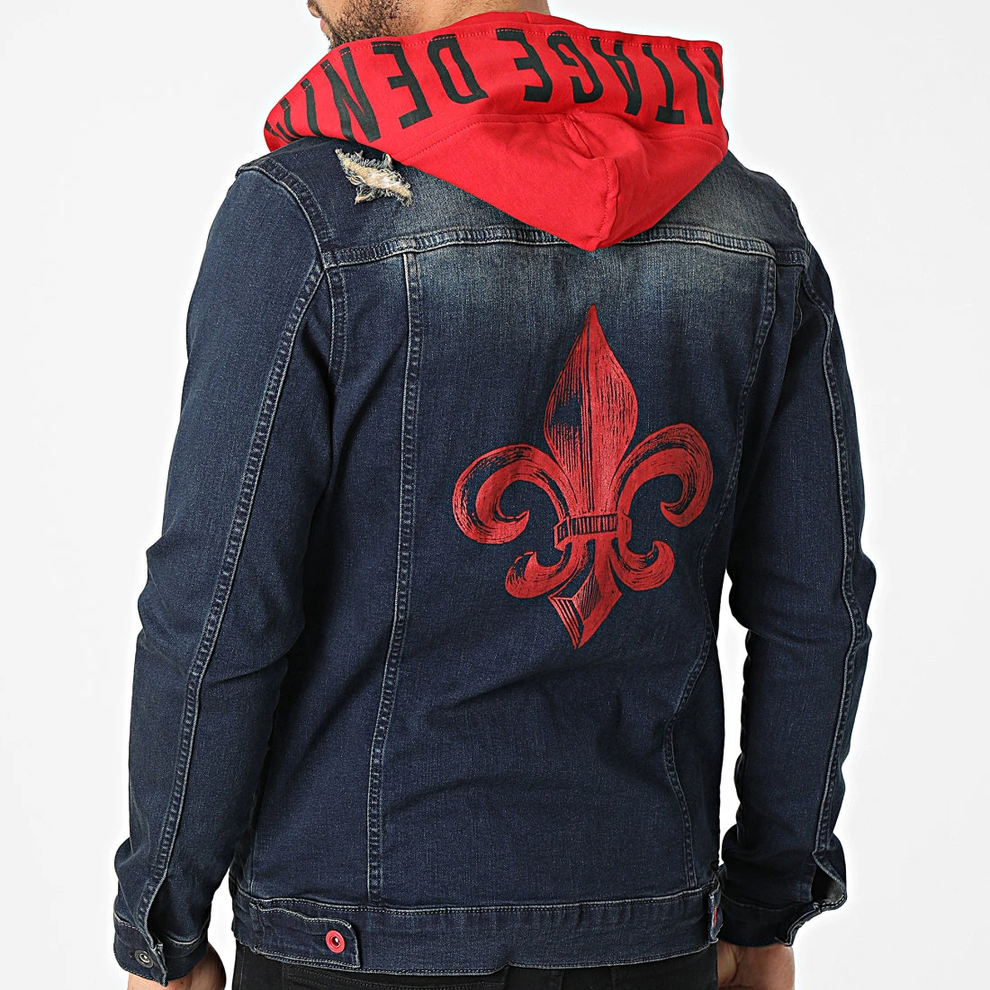 Veste Jean Capuche BN-7000 Bleu Brut de Black Needle 6 Veste Jean Capuche BN-7000 Bleu Brut de Black Needle – Image 4