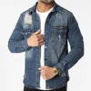 Surchemise BN-3730 Bleu Denim de Black Needle