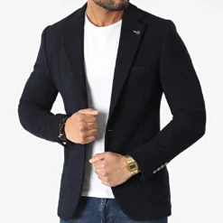 Black Needle Soldes 31 Veste Blazer 20476 Bleu Marine de Black Needle