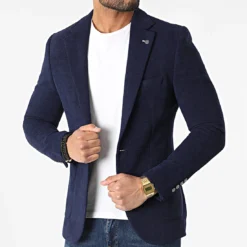 Veste Blazer 20476-4 Bleu Marine de Black Needle