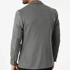 Veste Blazer 20479 Gris Anthracite Chiné de Black Needle -Black Needle Soldes black needle 300944 20479 4 20220203T161218 04