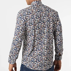 Chemise Manches Longues Y-3618 Bleu Marine de Black Needle -Black Needle Soldes black needle 318209 Y 3618 09 20220519T162418 04