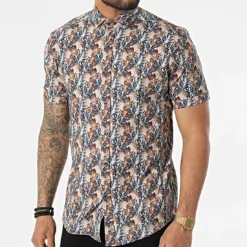 Chemise Manches Courtes Y-3619 Marron de Black Needle