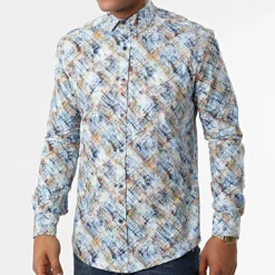 Chemise Manches Longues Y-3618 Bleu de Black Needle