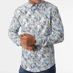 Chemise Manches Longues Y-3618 Bleu de Black Needle -Black Needle Soldes black needle 318216 Y 3618 10 20220519T162351 03