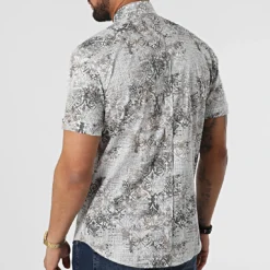 Chemise Manches Courtes Y-3619 Blanc de Black Needle -Black Needle Soldes black needle 318222 Y 3619 11 20220510T161123 04