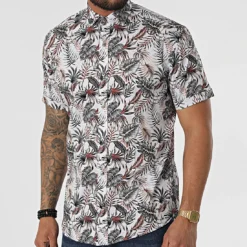 Chemise Manches Courtes Y-3619 Blanc de Black Needle