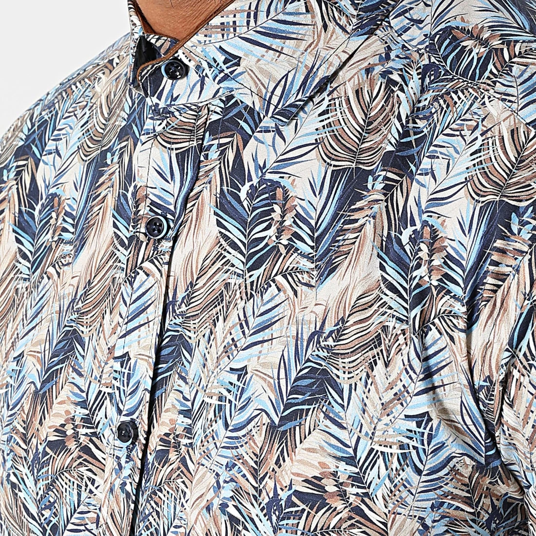 Chemise Manches Longues Y-3618 Bleu de Black Needle 4 Chemise Manches Longues Y-3618 Bleu de Black Needle – Image 2