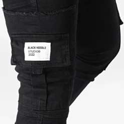 Jean Slim DHZ-3729 Noir de Black Needle 7 Jean Slim DHZ-3729 Noir de Black Needle -Black Needle Soldes black needle 323431 DHZ 3729 1 SIYAH 20220706T155555 02