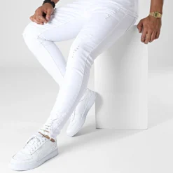 Jean Skinny DHZ-3039-57 Blanc de Black Needle -Black Needle Soldes black needle 323432 DHZ 3039 59 WHITE 20220706T160827 03