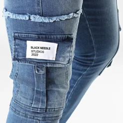 Jean Slim DHZ-3729 Bleu Denim de Black Needle -Black Needle Soldes black needle 323433 DHZ 3729 BLUE 20220706T155925 02
