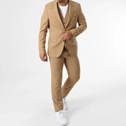 Ensemble Costume 3 Pièces 11670 Beige de Black Needle