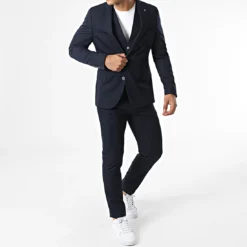 Ensemble Costume 3 Pièces 11672 Bleu Marine de Black Needle