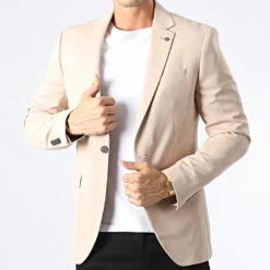 Veste Blazer 1024 Beige de Black Needle