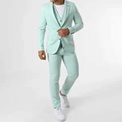 Ensemble Costume 3 Pièces 11672 Vert Clair de Black Needle