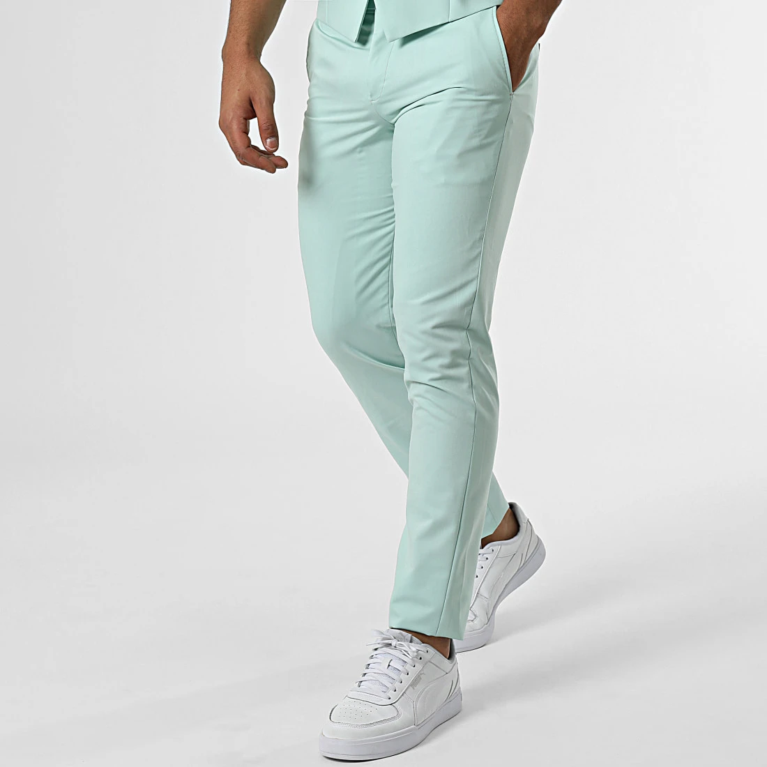 Ensemble Costume 3 Pièces 11672 Vert Clair de Black Needle 6 Ensemble Costume 3 Pièces 11672 Vert Clair de Black Needle – Image 4