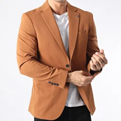 Veste Blazer 1024 Camel Foncé de Black Needle -Black Needle Soldes black needle 329187 1024 TABAC 20220722T153315 03