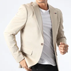 Veste Blazer 20255 Beige de Black Needle -Black Needle Soldes black needle 329209 20255 12 20220722T153330 03