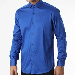 Chemise Manches Longues Y3642 Bleu de Black Needle