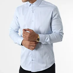 Chemise Manches Longues Y3642 Bleu Ciel de Black Needle 8 Chemise Manches Longues Y3642 Bleu Ciel de Black Needle -Black Needle Soldes black needle 336582 Y3642 BLUE 20220920T152415 03