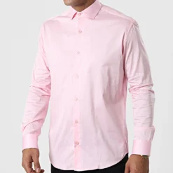 Chemise Manches Longues Y3642 Rose de Black Needle