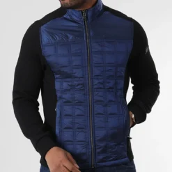 Veste Zippée BLC22K10 Noir Bleu Marine de Black Needle -Black Needle Soldes black needle 343293 BLC22K10 BLEU MARINE 20221013T155346 03