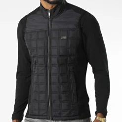 Veste Zippée Sans Manches BLC22K15 Noir de Black Needle