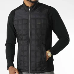 Veste Zippée Sans Manches BLC22K15 Noir de Black Needle -Black Needle Soldes black needle 343316 BLC22K15 BLACK 20221014T151427 03
