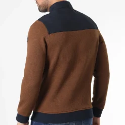 Veste Zippée BLC22K03 Marron Bleu Marine de Black Needle -Black Needle Soldes black needle 343319 BLC22K03 BRIQUE BLEU MARINE 20221013T155404 04