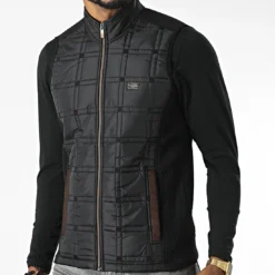 Veste Zippée Sans Manches BLC22K16 Noir de Black Needle