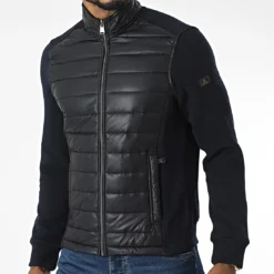 Veste Zippée BLC22K06 Bleu Marine Noir de Black Needle
