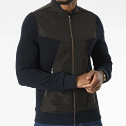 Veste Zippée BLC22K04 Bleu Marine Marron Foncé de Black Needle 8 Veste Zippée BLC22K04 Bleu Marine Marron Foncé de Black Needle -Black Needle Soldes black needle 343353 BLC22K04 CAFFE 20221014T151025 03